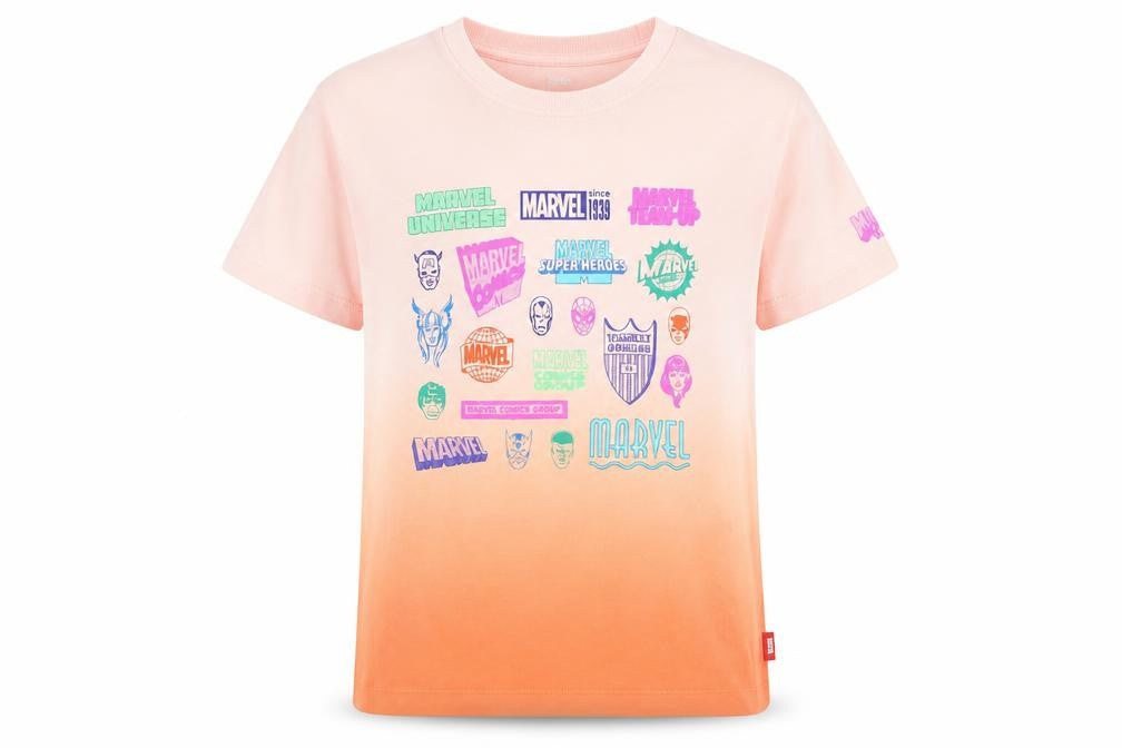 Marks and Spencer Marvel Unisex Kids Pink T-Shirt 10-11 Years