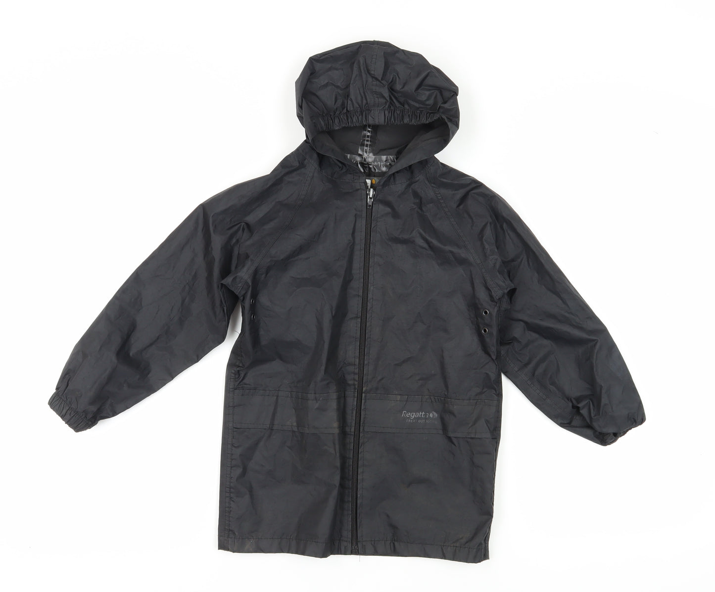 Regatta Boys Black Windbreaker Jacket 8 Years Lightweight