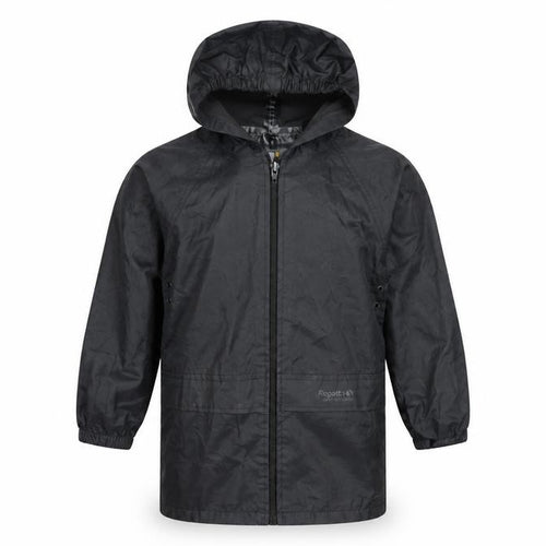 Regatta Boys Black Windbreaker Jacket 8 Years Lightweight