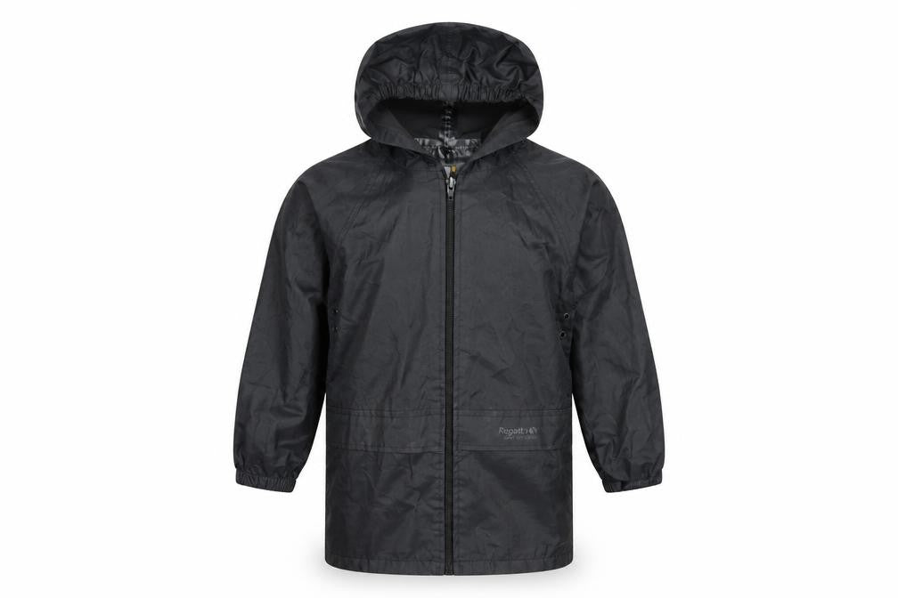 Regatta Boys Black Windbreaker Jacket 8 Years Lightweight