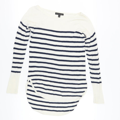 Banana Republic Women's Multicoloured XS Striped Pullover Jumper