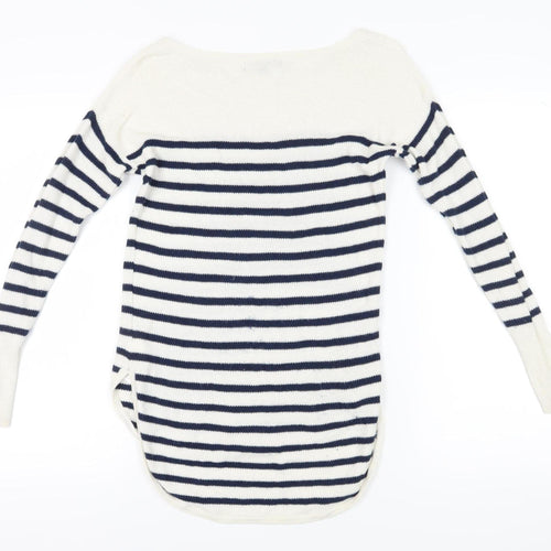 Banana Republic Women's Multicoloured XS Striped Pullover Jumper