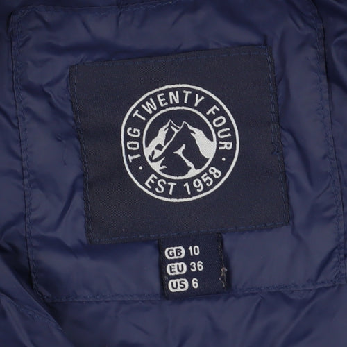 Tog Twenty Four Women's Blue Puffer Jacket Size 10