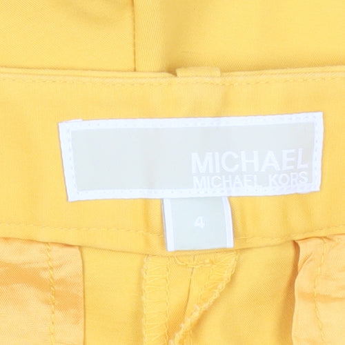 Michael Kors Women's Yellow Chino Shorts Size 4