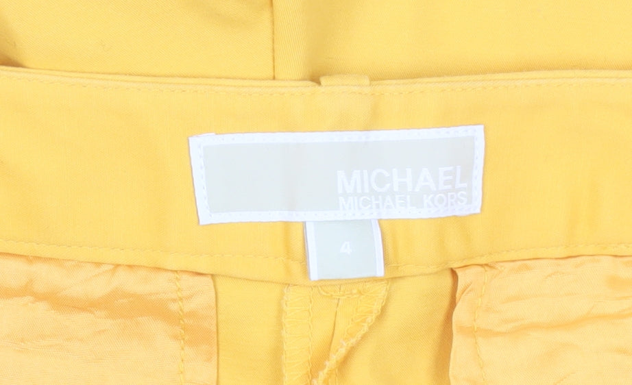 Michael Kors Women's Yellow Chino Shorts Size 4