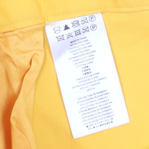 Michael Kors Women's Yellow Chino Shorts Size 4
