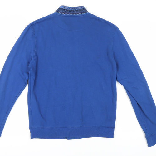 Lyle & Scott Men's Blue Cardigan Sweatshirt M