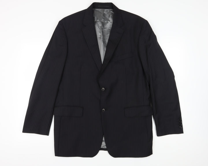 Austin Reed Men's Black Blazer, Size 44R, Wool, Classic Fit