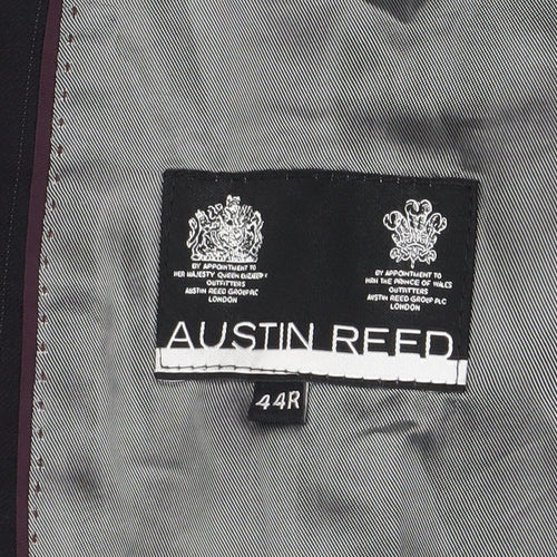 Austin Reed Men's Black Blazer, Size 44R, Wool, Classic Fit