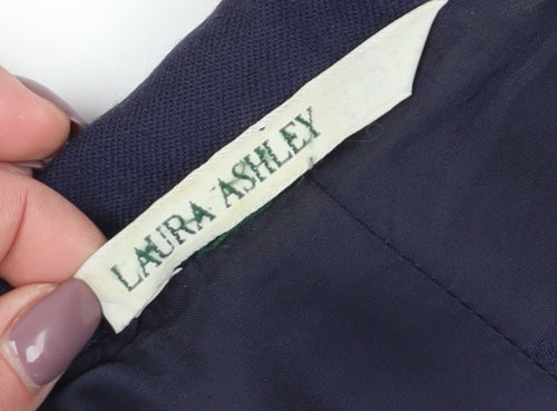 Laura Ashley Women's Blue Wool Suit Jacket Size 10 Vintage