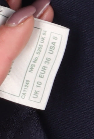 Laura Ashley Women's Blue Wool Suit Jacket Size 10 Vintage