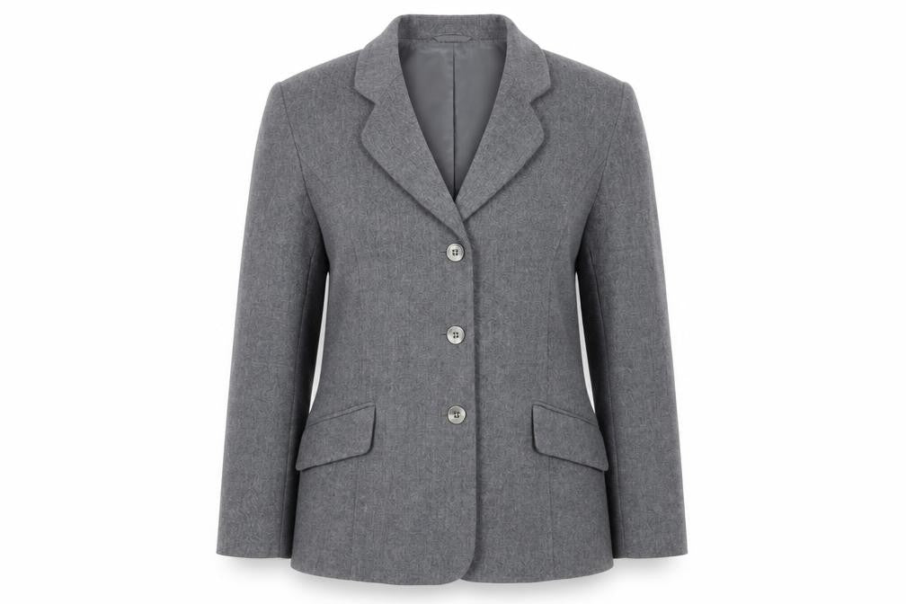 Eastex Women's Grey Blazer, Size 12, Wool Business/F
