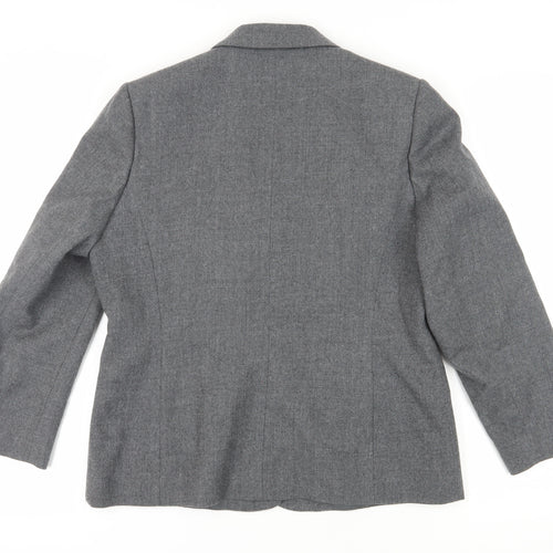 Eastex Women's Grey Blazer, Size 12, Wool Business/F
