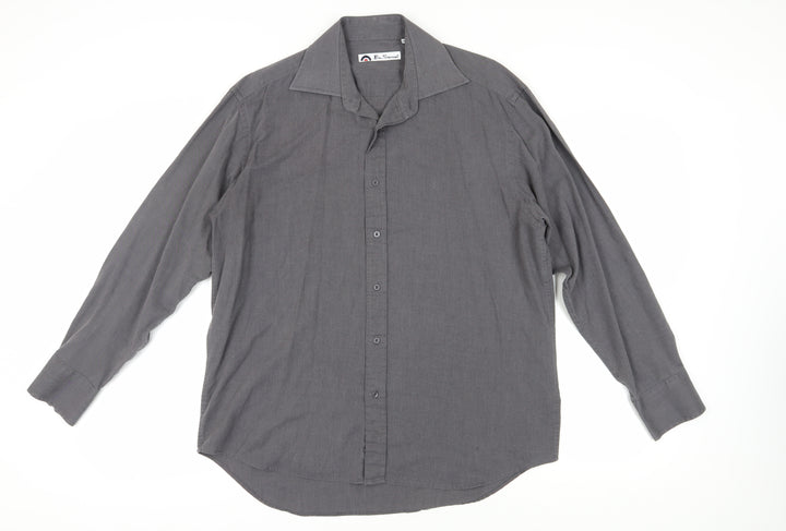 Ben Sherman Men's Grey 16.5 Regular Button-Up Shirt