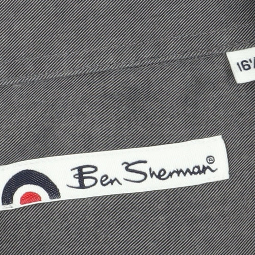 Ben Sherman Men's Grey 16.5 Regular Button-Up Shirt