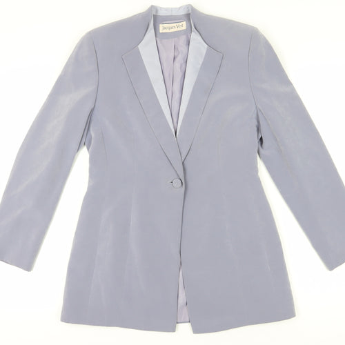 Jacques Vert Women’s Purple Blazer Size 10 Formal Suit Jacket