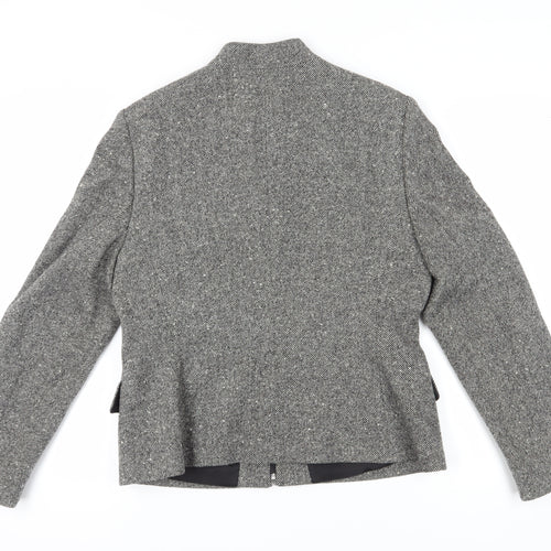 Windsmoor Women's Grey Tweed Classic Jacket Size 14