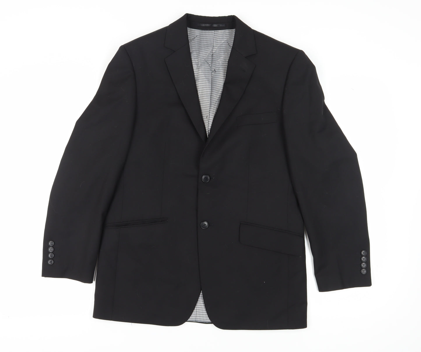 Ben Sherman Black Men's Blazer 38 Regular Fit.