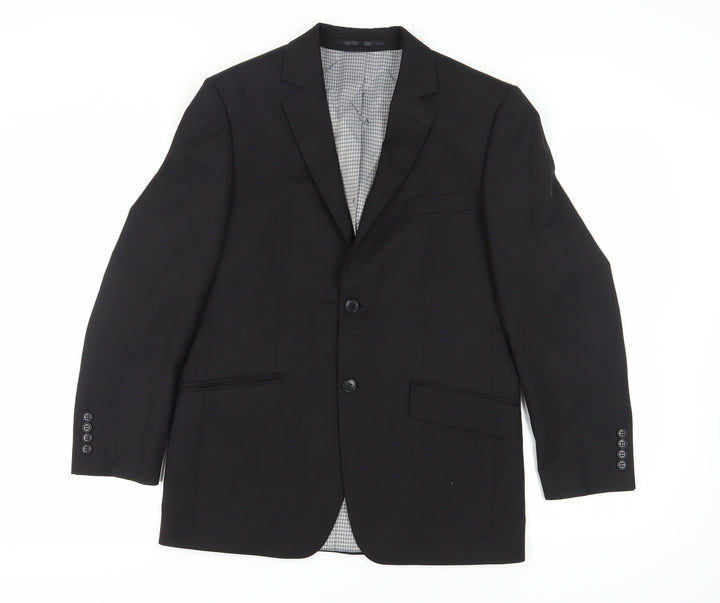 Ben Sherman Black Men's Blazer 38 Regular Fit.