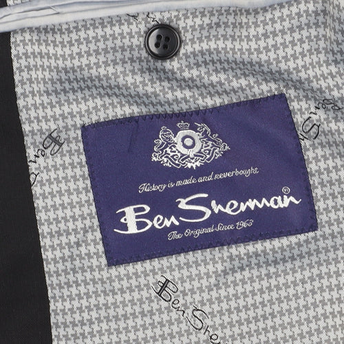 Ben Sherman Black Men's Blazer 38 Regular Fit.