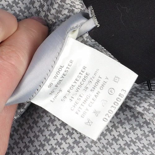 Ben Sherman Black Men's Blazer 38 Regular Fit.