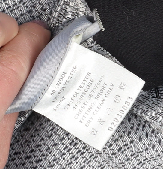 Ben Sherman Black Men's Blazer 38 Regular Fit.