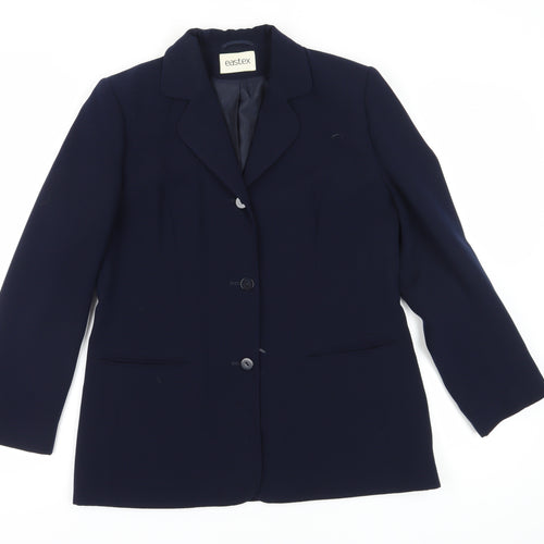 Eastex Women's Blue Blazer Size 12 Lined