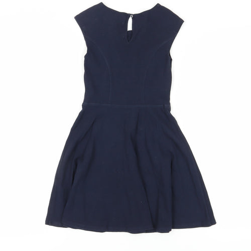 Abercrombie Kids Girls Blue Fit & Flare Dress Medium