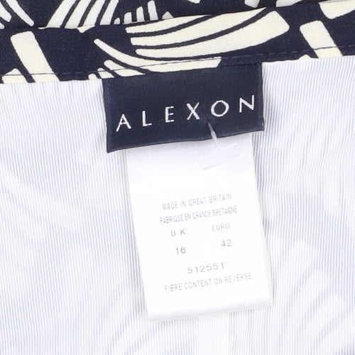 Alexon Women's Multicoloured Pleated Skirt Size 16