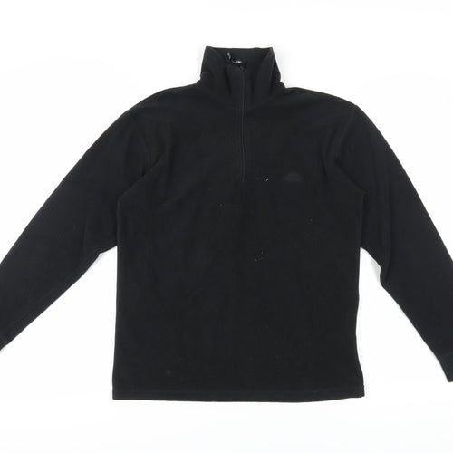 Trespass Men's Black Pullover Sweatshirt S 1/4 Zip
