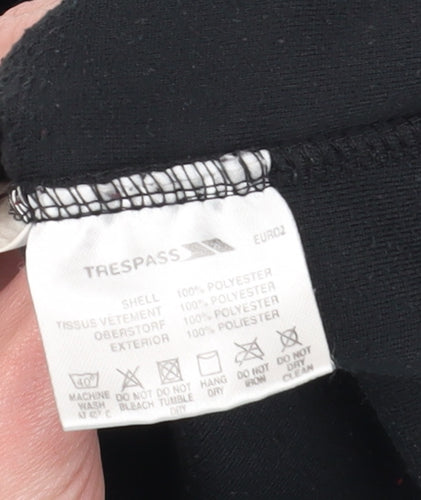 Trespass Men's Black Pullover Sweatshirt S 1/4 Zip