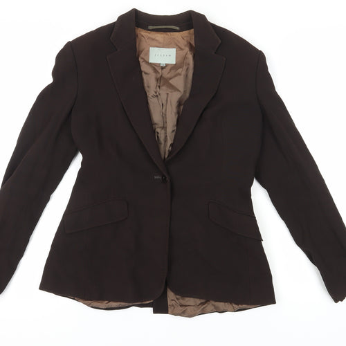 Jigsaw Women's Brown Blazer Size 12, Classic Fit