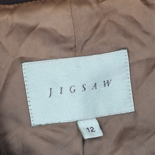 Jigsaw Women's Brown Blazer Size 12, Classic Fit