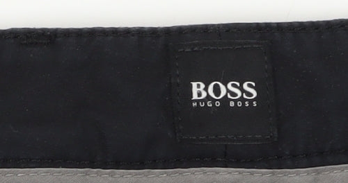 Hugo Boss Mens Black Chino Trousers Size 32R