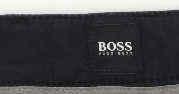 Hugo Boss Mens Black Chino Trousers Size 32R