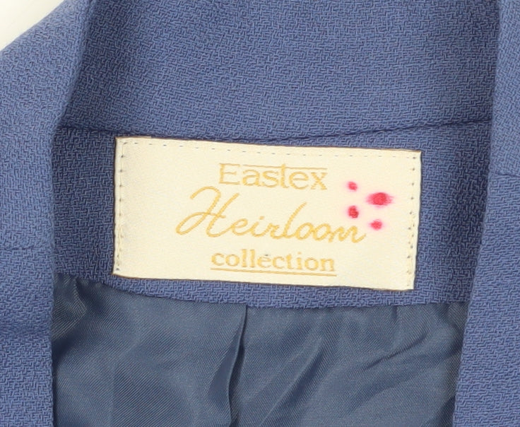 Eastex Women's Blue Suit Jacket Size 18, Classic & Lined