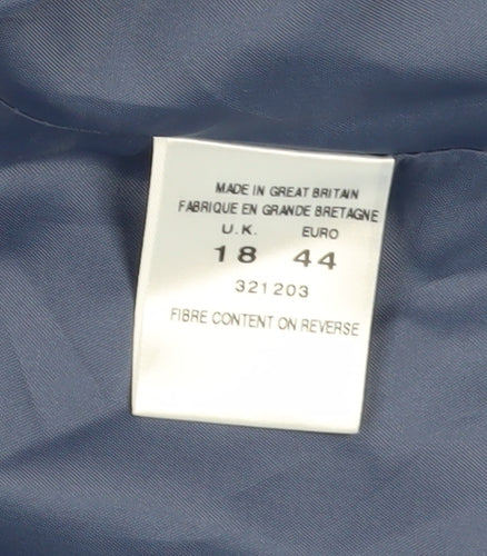 Eastex Women's Blue Suit Jacket Size 18, Classic & Lined