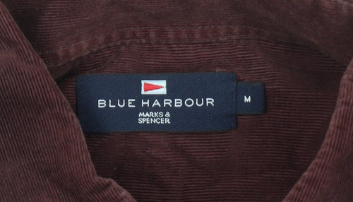 Marks & Spencer Men Brown Corduroy Shirt M