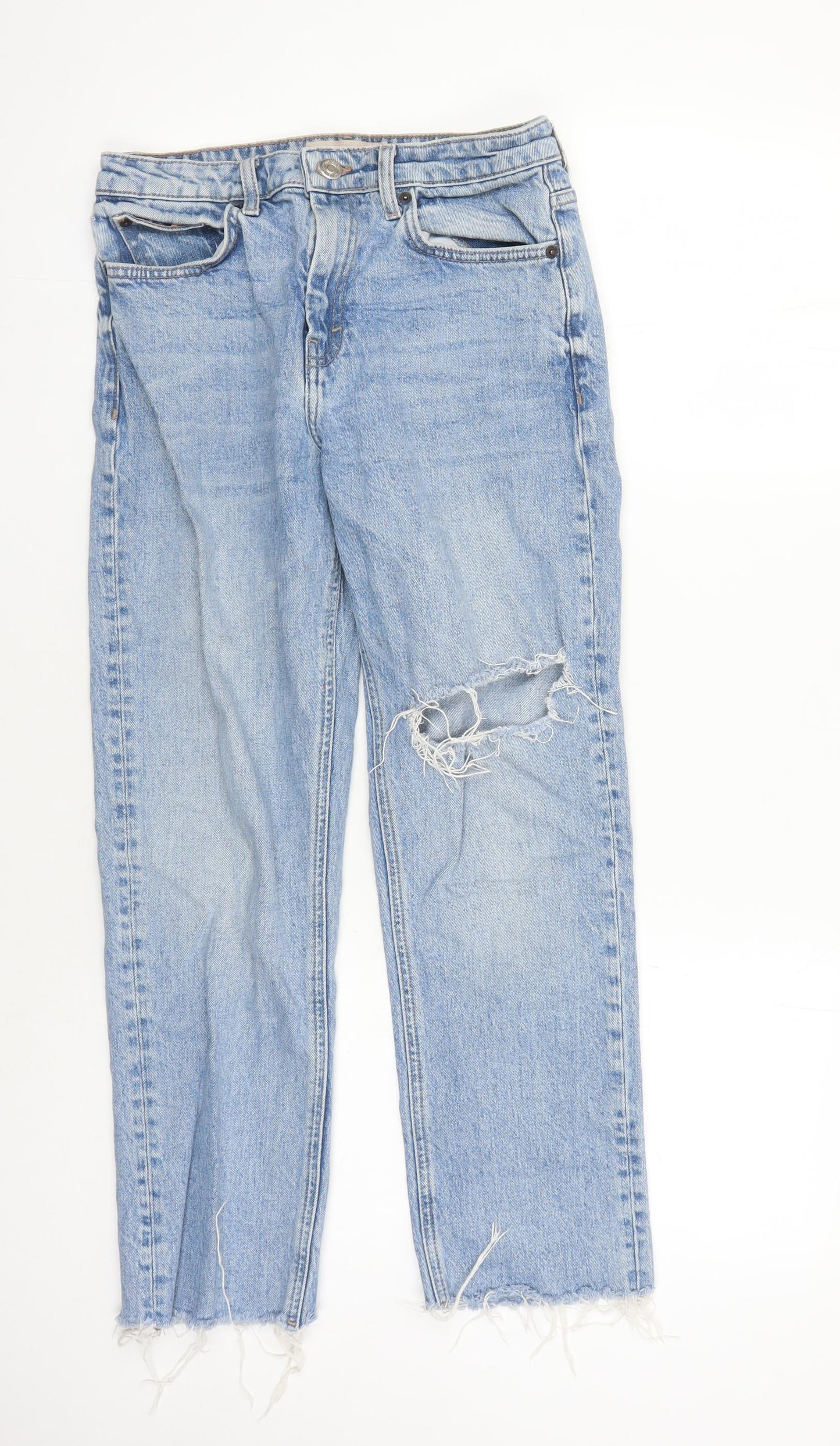 Topshop Women's Blue Straight Leg Jeans Size 10