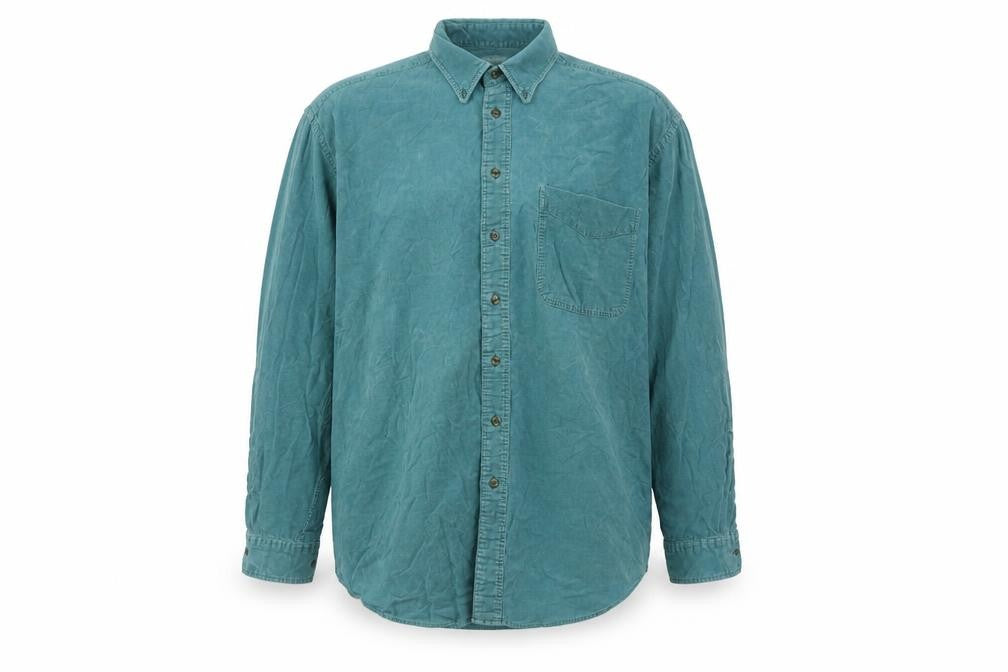 New Classics Men’s Green Long Sleeve Casual Shirt, L