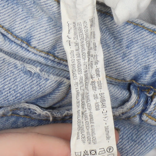 Zara Women's Blue Denim Mini Skirt, Size S, Casual Style