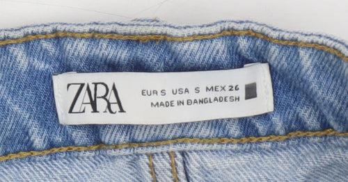 Zara Women's Blue Denim Mini Skirt, Size S, Casual Style