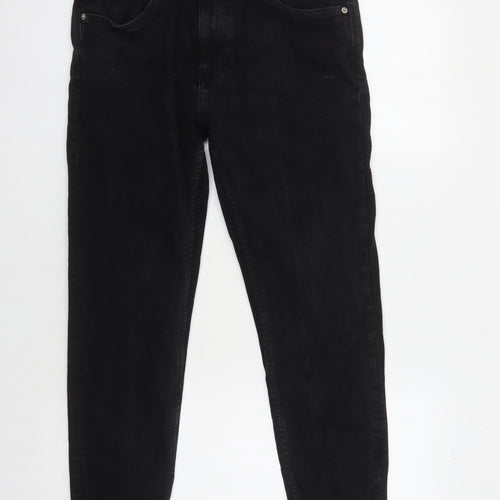 Zara Women's Black Skinny Jeans, Size 14, Stylish Comfort