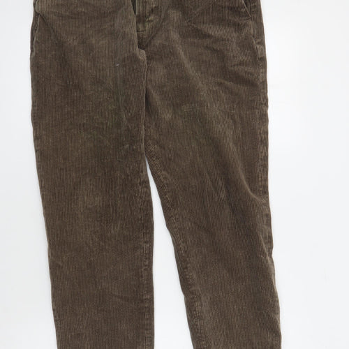 Marks and Spencer Men's Brown Corduroy Chino Trousers 36R