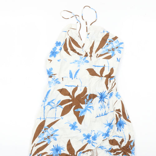 Zara Women Multicoloured Floral Slip Dress S