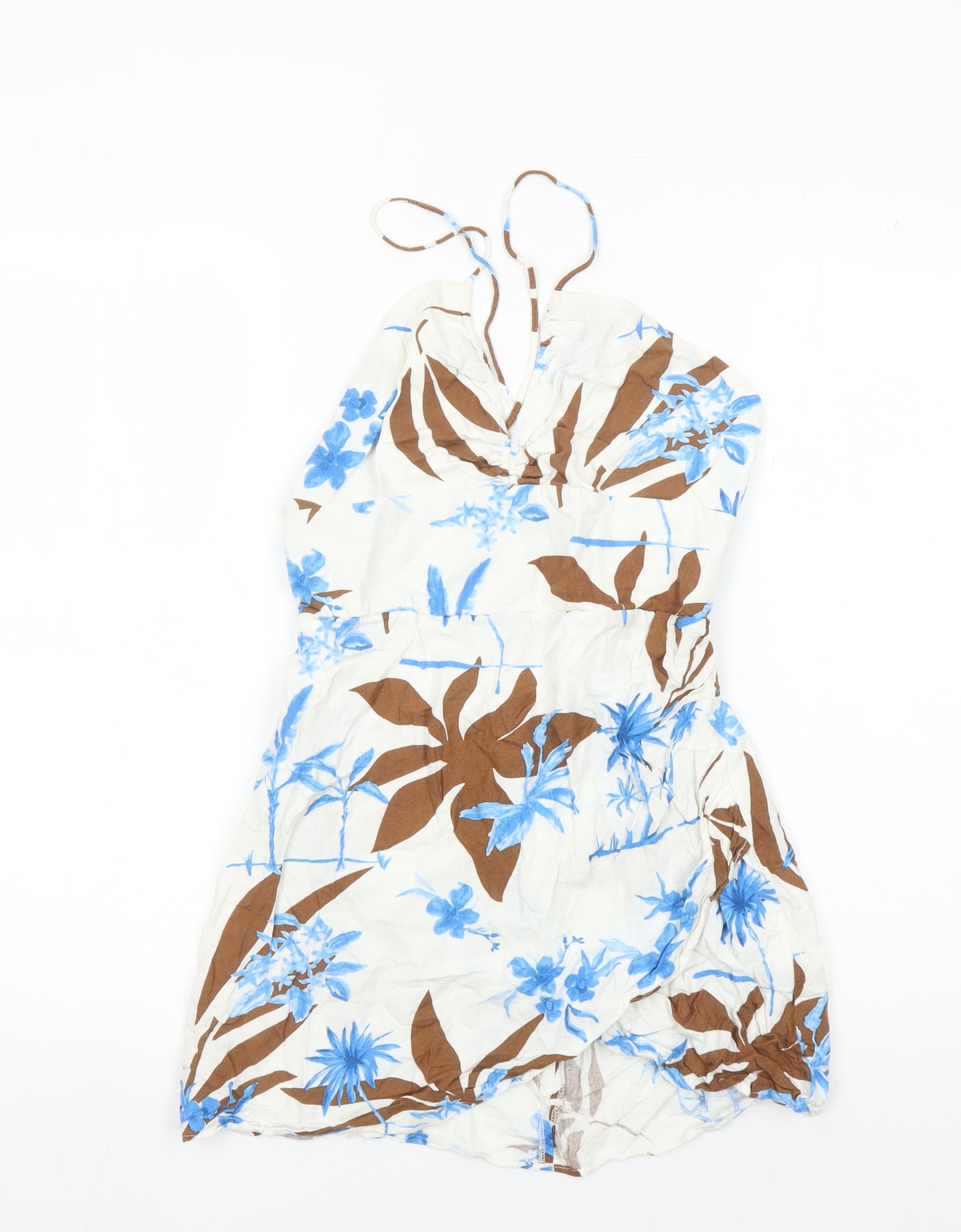 Zara Women Multicoloured Floral Slip Dress S