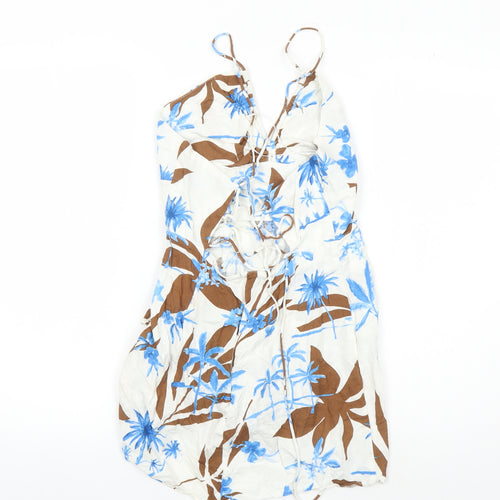 Zara Women Multicoloured Floral Slip Dress S