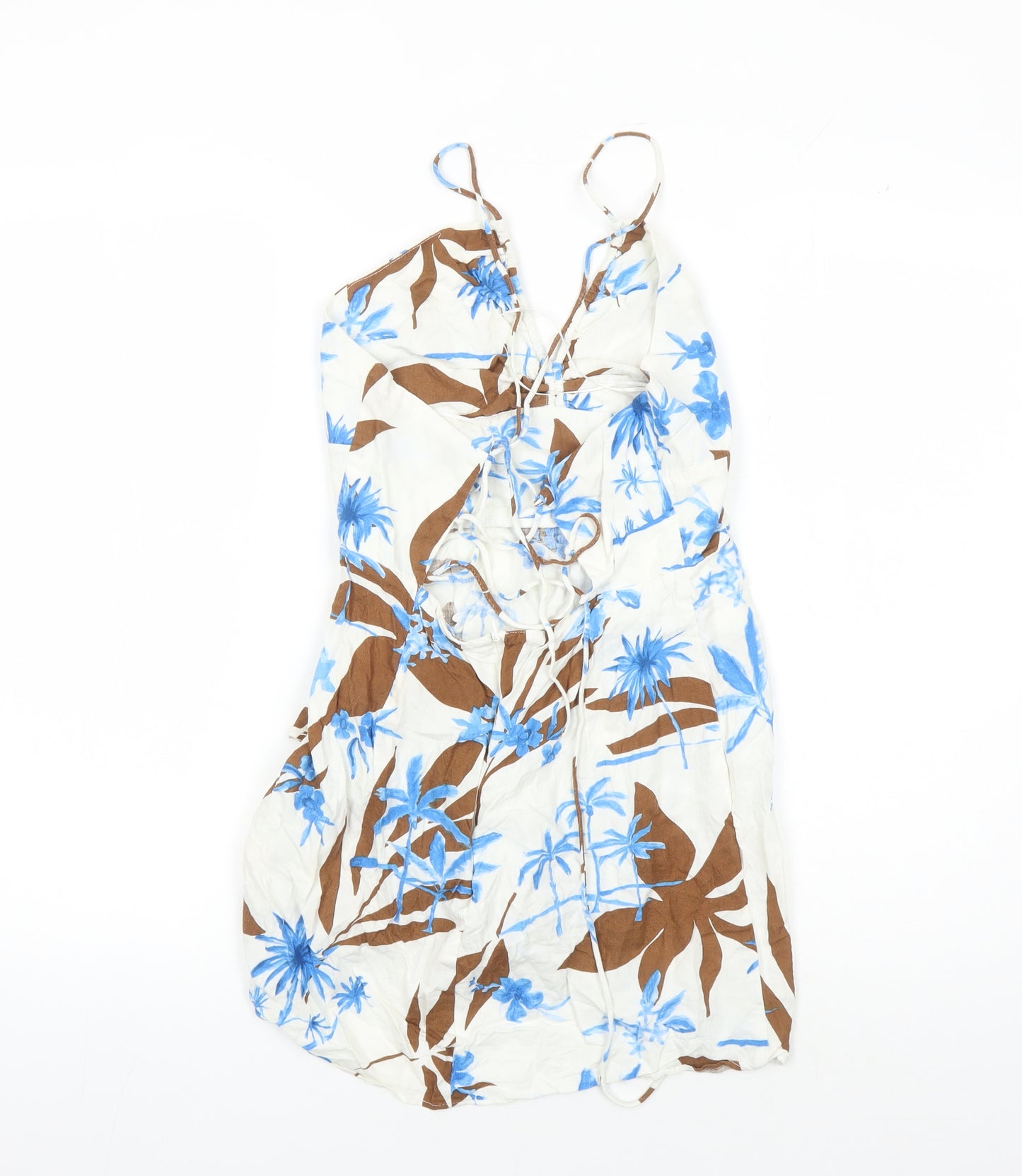 Zara Women Multicoloured Floral Slip Dress S