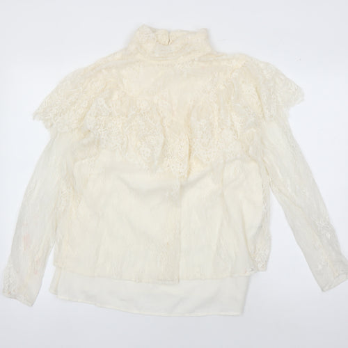 Marks & Spencer Women's Ivory Lace Blouse, Size 16