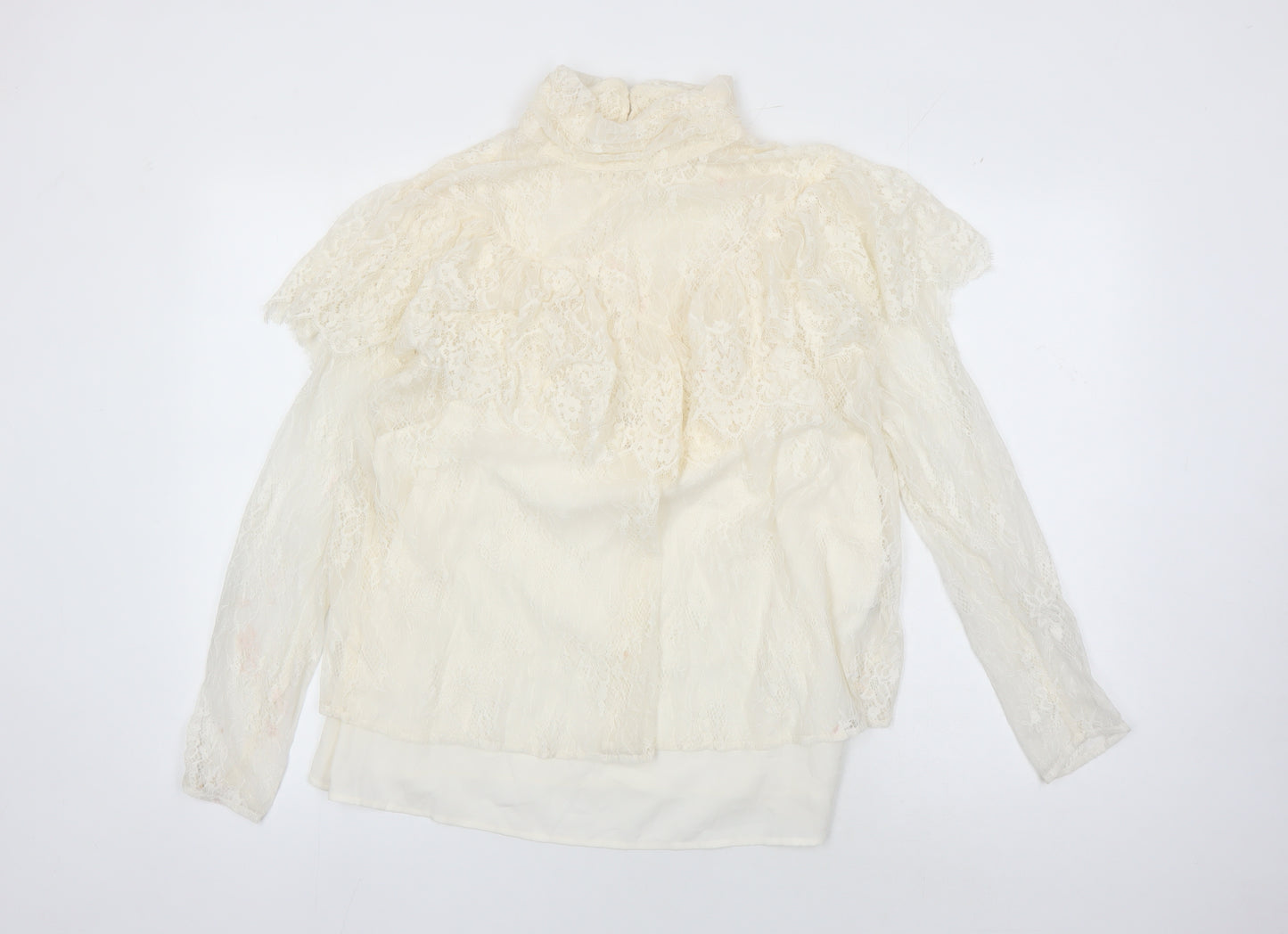Marks & Spencer Women's Ivory Lace Blouse, Size 16
